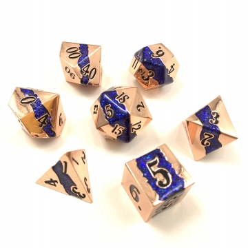 16mm Infinity Dwarven Metal® Copper w/Blue 7 pc set